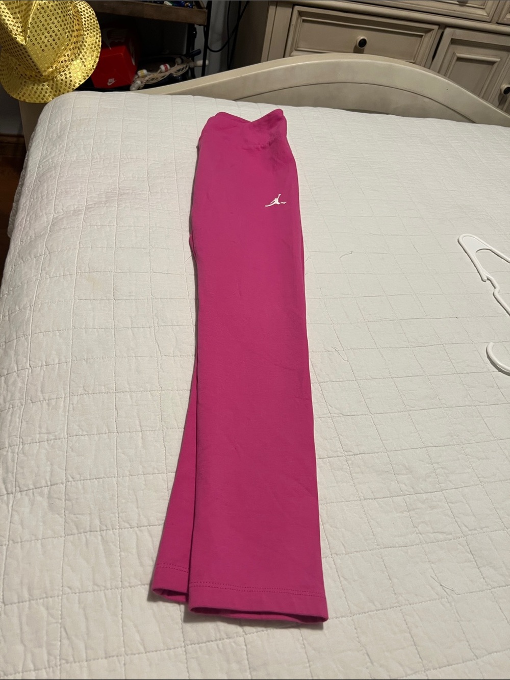 Jordan Hot Pink Leggings with White Jumpman